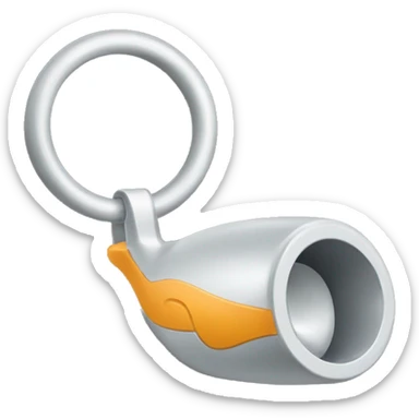 whistle for sports sticker