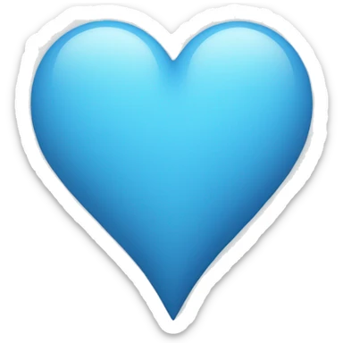 Heart-coloured-blizzard-blue sticker