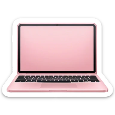 Light pink laptop sticker