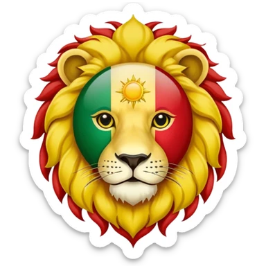 Iran lion sun flag emoji sticker