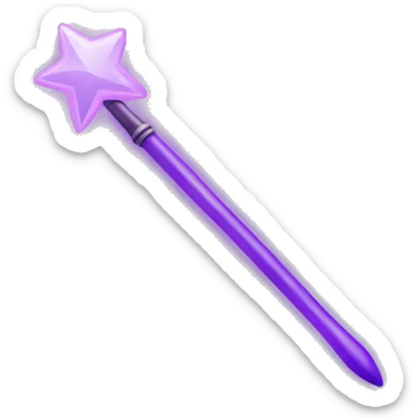 violet magic wand cursor sticker