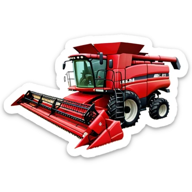 Combine Harvester - Case IH 8250 (Model Year: 2022) (Iconic colour: Red) sticker