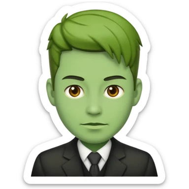 Marvel comics the leader sticker