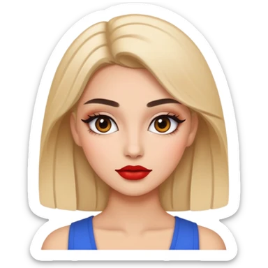 Rate beauty makeup cool sticker