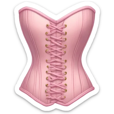 Pastel pink corset  sticker