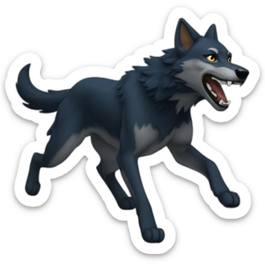 Fenrir running sticker