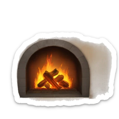 fireplace sticker