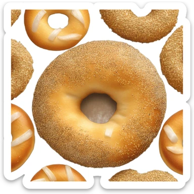 Everything bagel sticker