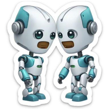 robots in medicine sticker