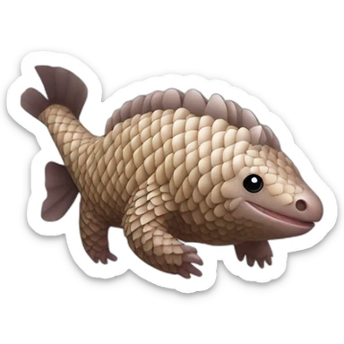 pangolin fish sticker