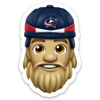 Columbus blue jackets hockey stinger mascot sticker