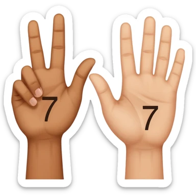 Fuse 🤷‍♂️6️⃣7️⃣ ( make the 6 and 7 go on his hands) sticker