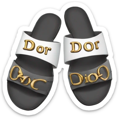 dior sandals  sticker