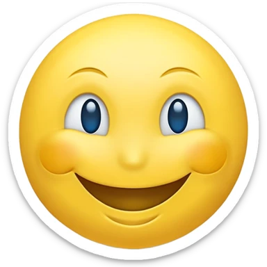 Ukrainian smiley face with blue and yellow colors of the Ukrainian flag sticker