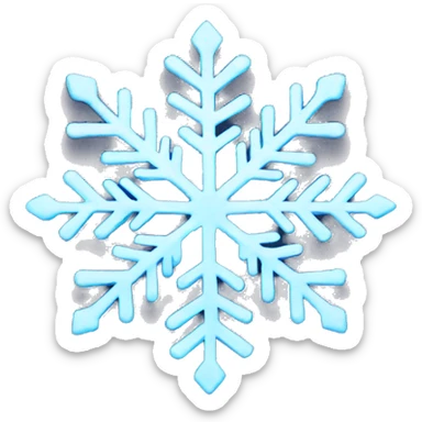 snowflake sticker