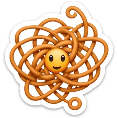 Tangle with piercing   sticker