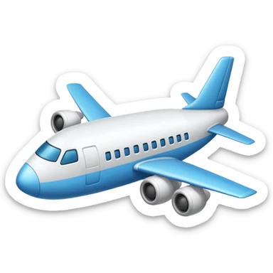 plane pillow sticker