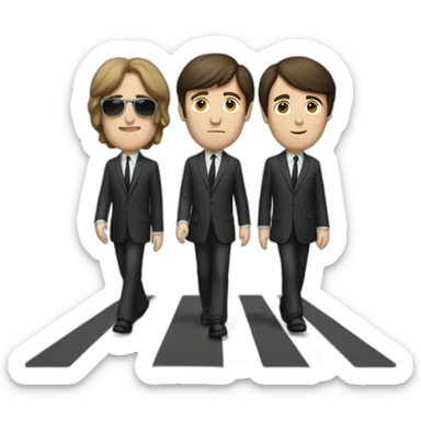 abbey road beatles sticker