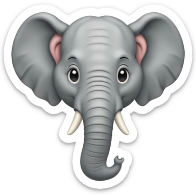 Elephant with body sticker
