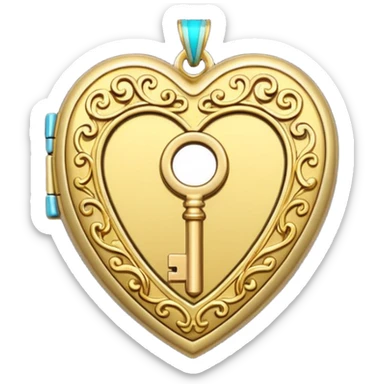 Tiny Key Locket
 sticker