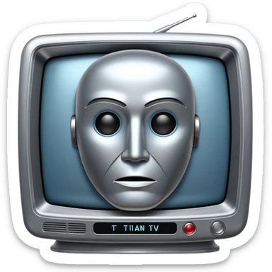 Titan tv man sticker