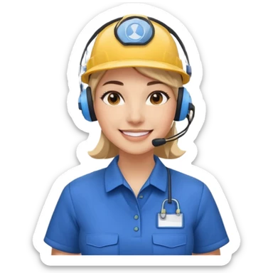 Sales women specialist in shipping sticker