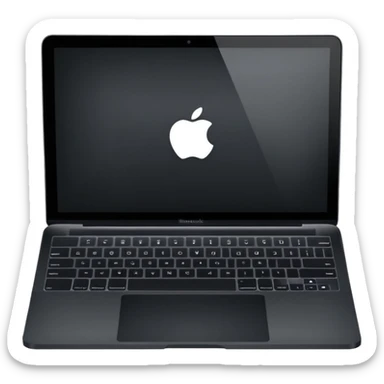 MacBook m4 pro max black sticker