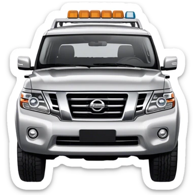 Nissan Patrol - Nissan (Model Year: 2022) (Iconic colour: Silver) sticker