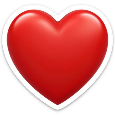 😝 avec un cœur rouge en haut à droite sticker