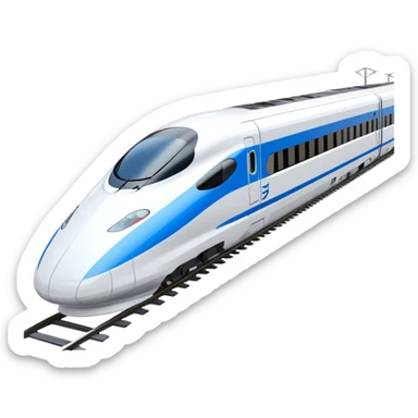 High-Speed Train (Shinkansen) - JR East (Model Year: 2021) (Iconic colour: White with blue) sticker
