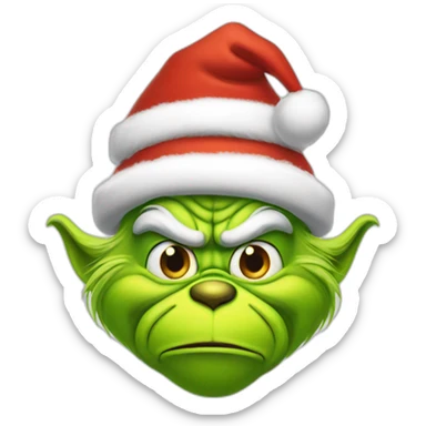 Grinch santa Claus  sticker