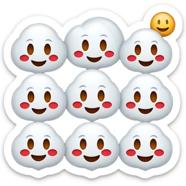 Emojis qui rigole fusionné avec l’emojis fantôme 👻 sticker