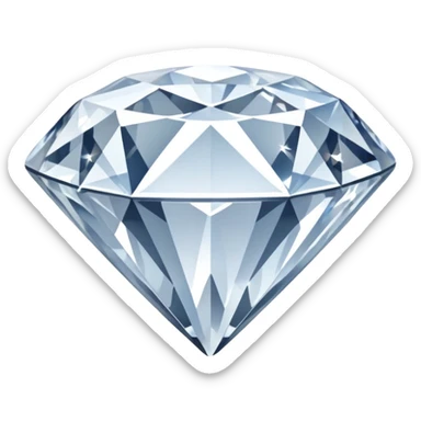 White diamond sticker