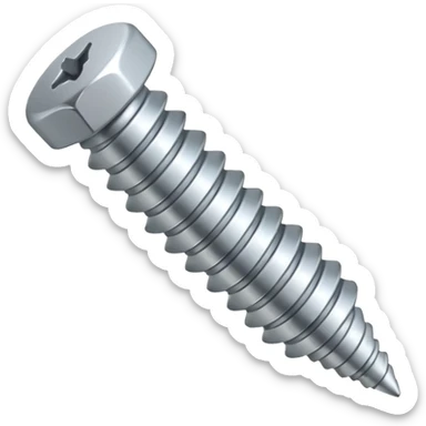 A screw sticker