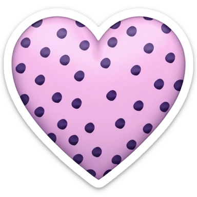 Pastel pink leopard print heart with pastel purple spots sticker