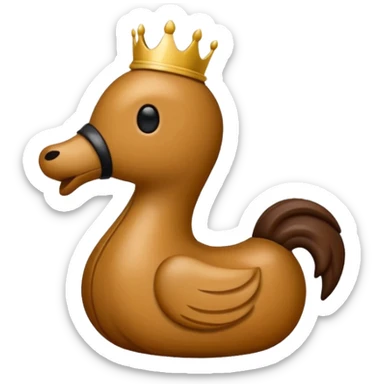 Koning van schaken geef het in de officiële form als die van de spel dus de steen  sticker