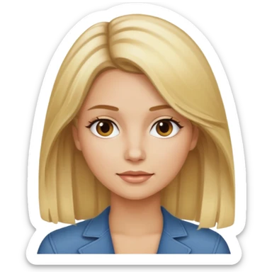 Tipos de rubio en mujer  con californianas  sticker