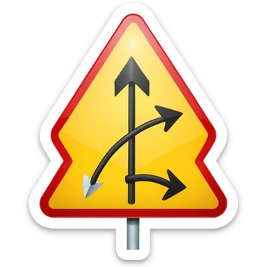 road sign-arrow sticker