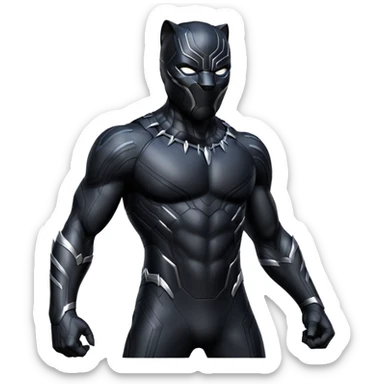 black panther sticker