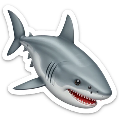 Tiburón con zapatos sticker