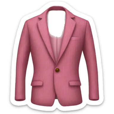 Pink tweed blazer sticker