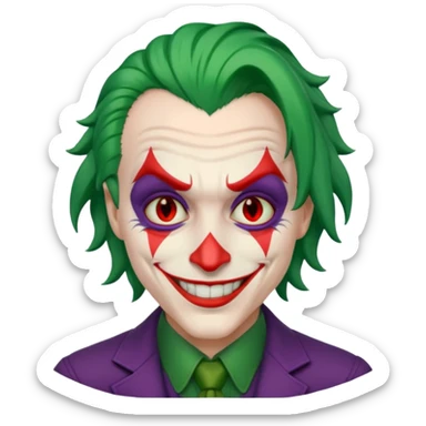 Joker ki souris avec des yeux rouge sticker