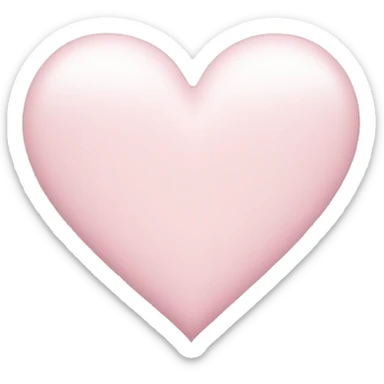 Light pink heart sticker