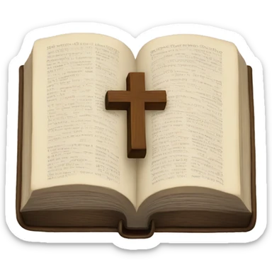 Open bible sticker