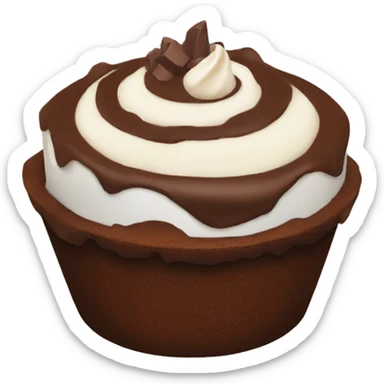 chocolate cake cup sticker