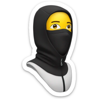 Skimask black sticker