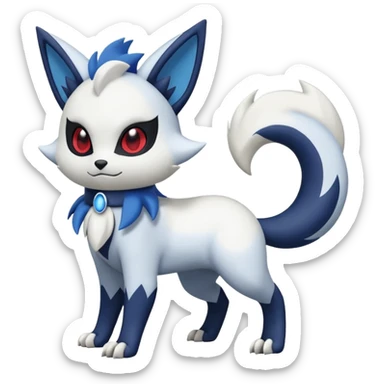Zangoose-Meowstic-Absol-Pachirisu-fusion sticker