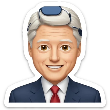 Bill Clinton president sticker