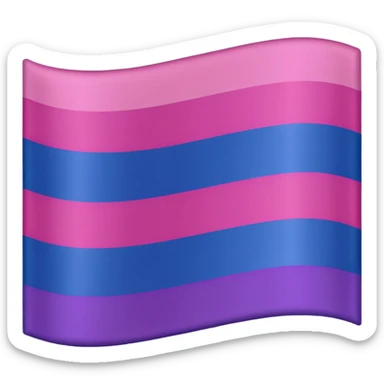 Bisexual flag sticker