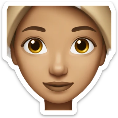 beautiful woman, straight long light brown hair, brown eyes wearing ugg shoes sticker